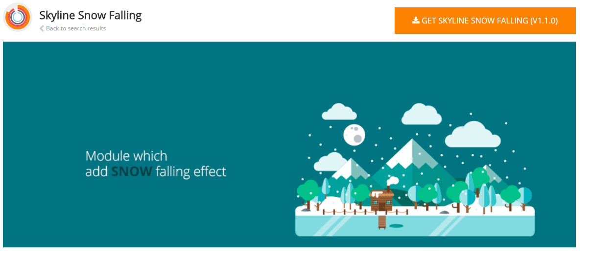 Snowfalling Joomla Christmas Extension