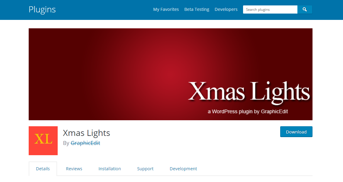 xmas lights christmas WordPress Plugin