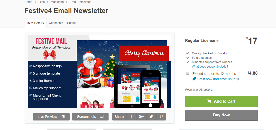 Festive4 - Christmas Email Template