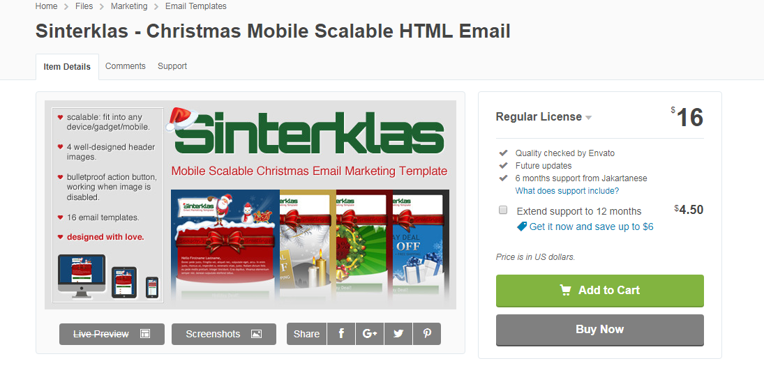 Sinterklas - Christmas Email Template